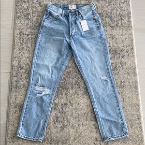 Kason Distressed High Rise Denim